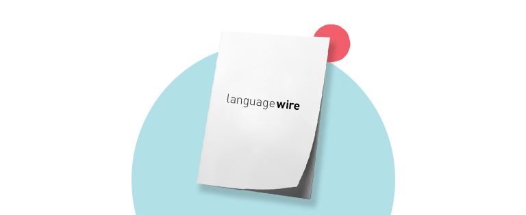 Screenshoot of LanguageWire's Content Platform