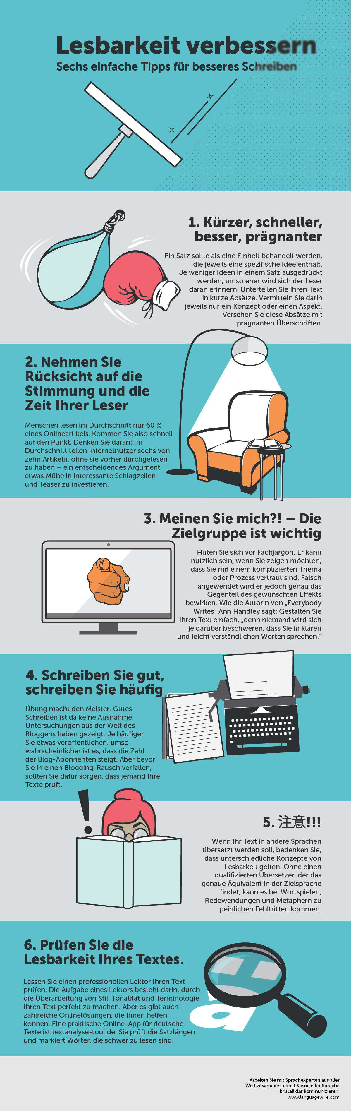 Bessere Lesbarkeit 6 einfache Tipps für besseres Schreiben