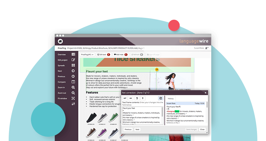 InLayout Editor's interface