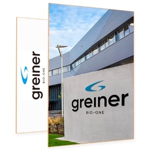 Greiner bio-one corporate images and logotype superpossed
