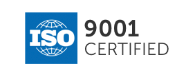 ISO 9001 compliance flag