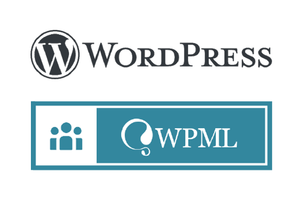 Logotipo de WordPress y WPML