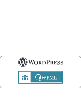 Image of WordPress WPML logo to represent the integration