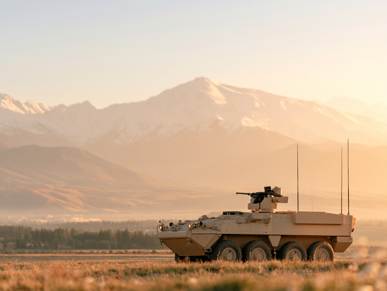 Louisetorp Armored Military Vehicle In The Background On Land 7Ac9C27B 6Bf6 4907 B998 7163Cebb981B 0