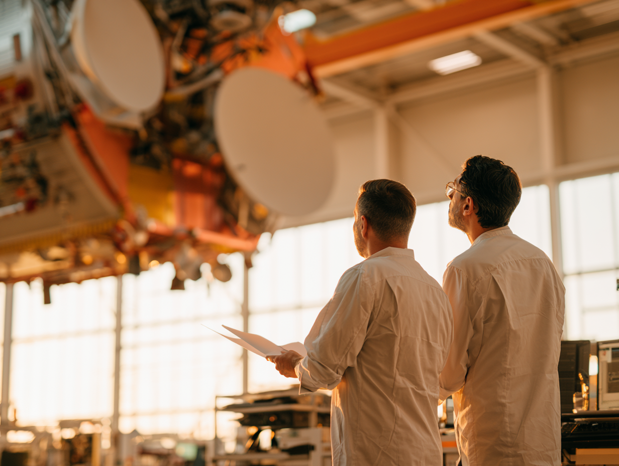 Louisetorp Aerospace Engineers Inspecting A Large Precision E 5237Fb65 96D5 46Ef Bb22 Faf780A3Bbca 0